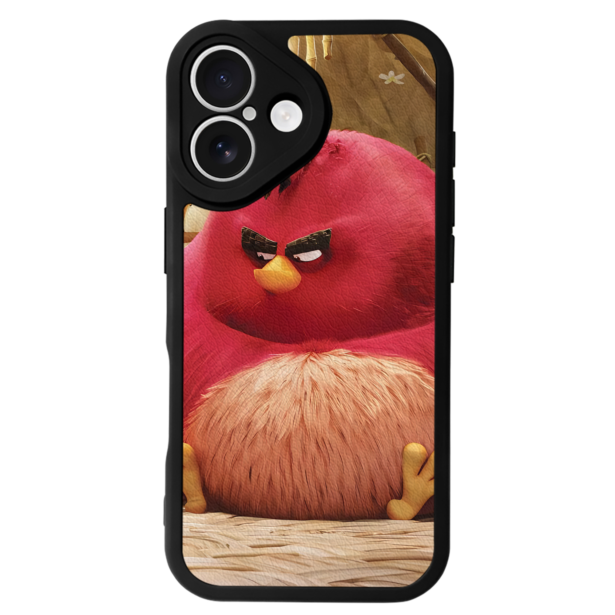 （画像用） Angry Birds アングリーバード 【iPhone 16シリーズ対応】シリコンスマホケース（レザー調） 材質：シリコン